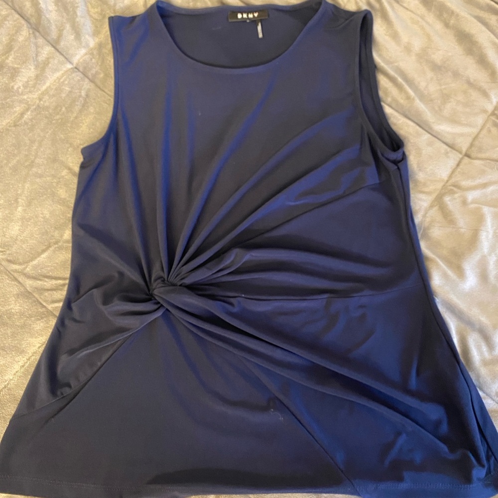 DKNY navy blue sleeveless top